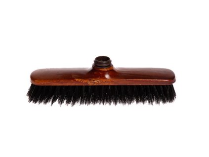 Interiérový drevený zmeták na násadu 28cm TEAK BLACK FIBRE