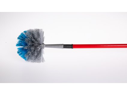 Guľatý ometač pavučín a prachu s teleskopickou tyčou DOMED COBWEB BRUSH