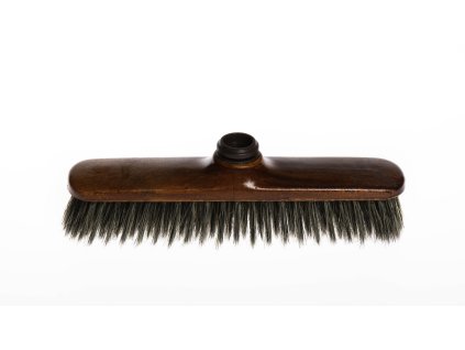 Interiérový drevený zmeták na násadu 45cm TEAK GRISE FIBRE