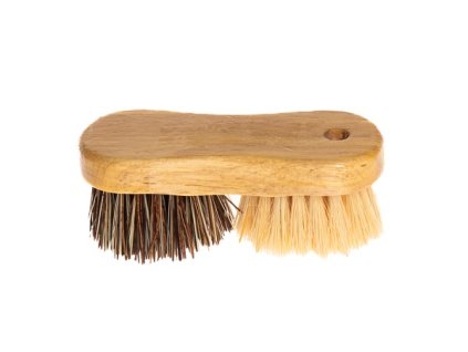 Drevená kefa na čistenie zeleniny 13cm NATUR MIX FIBRE