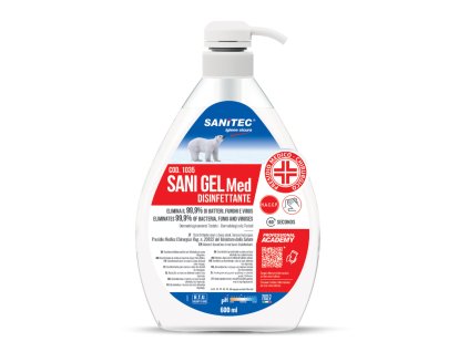 SANI GEL Med dezinfekčný prostriedok na ruky s obsahom alkoholu 600 ml