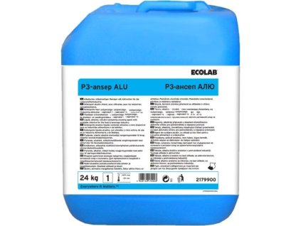 ECOLAB Ansep Alu, zásaditý čistiaci prostriedok s obsahom chlóru, 24kg