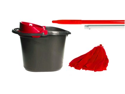 MOP SET MICRO STRIPS RED PREMIUM