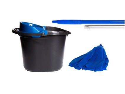 MOP SET MICRO STRIPS BLUE PREMIUM